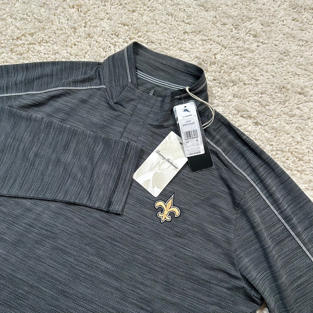 Tommy Bahama  1/4 Zip Pullover Medium New Orleans Saints IslandZone Quarter New